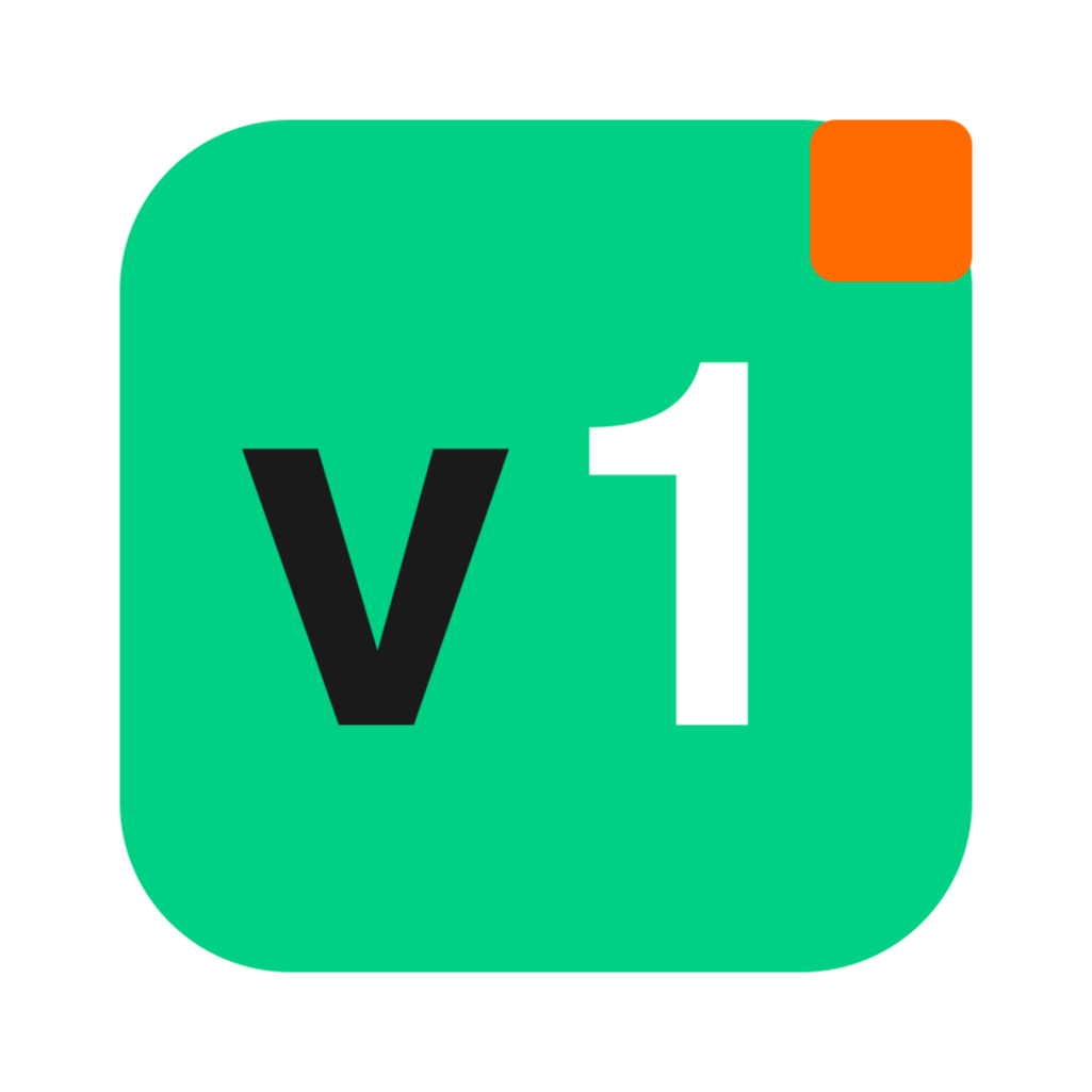 v1 logo